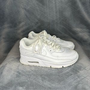 Nike Air Max 90- Sneaker-Leather-white-Kid size 3